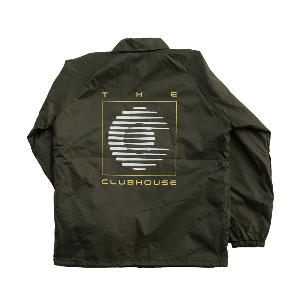 THE CLUBHOUSE '1990' Coach Jacket (Olive Green)