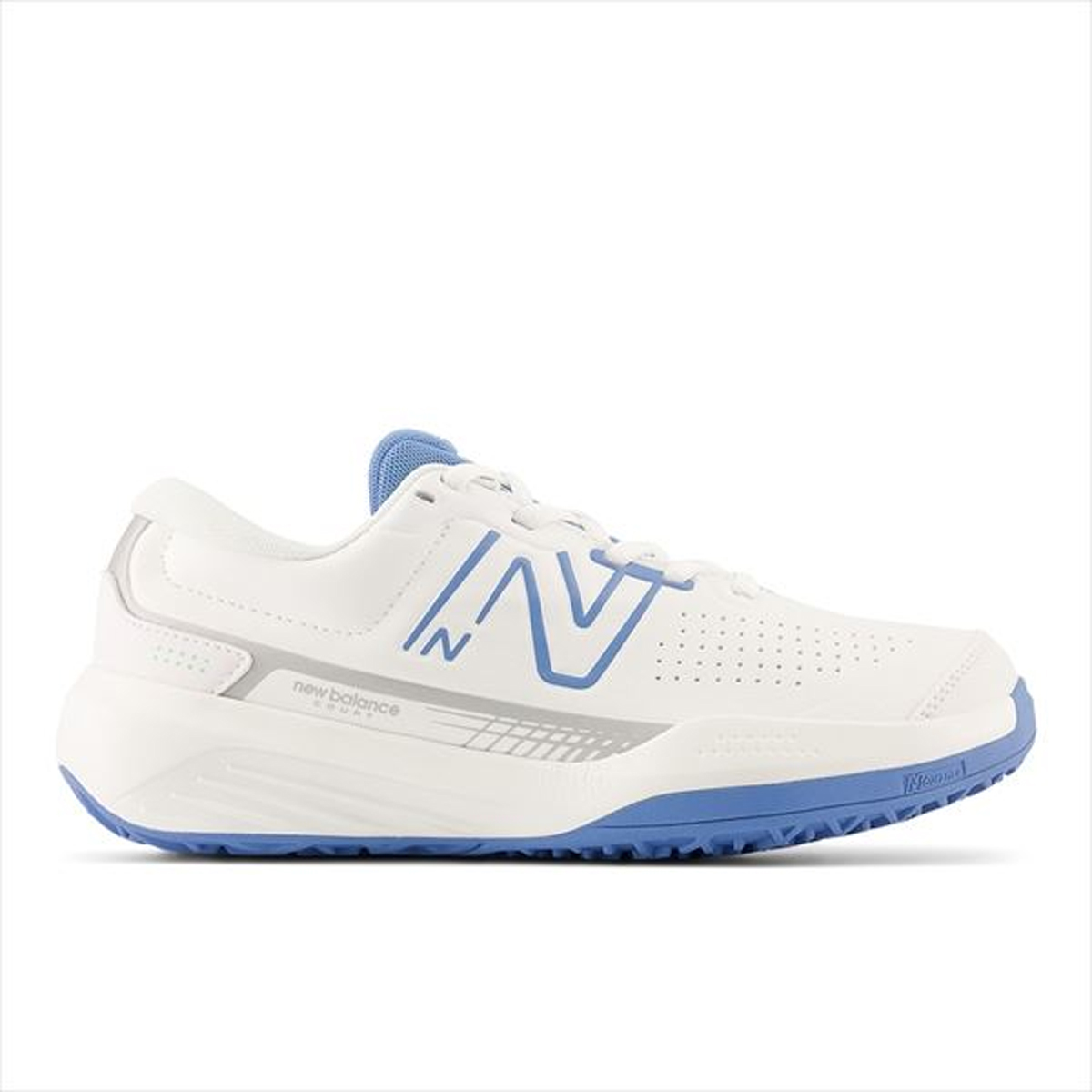 NEW BALANCE 696 v5 O N5 ホワイト×ブルー（オムニ・クレーコート用）