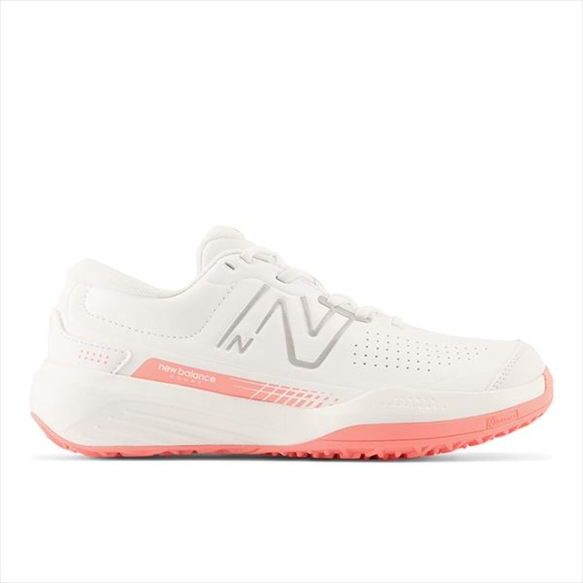 NEW BALANCE 696 v5 O N5 ホワイト×ピンク（オムニ・クレーコート用）