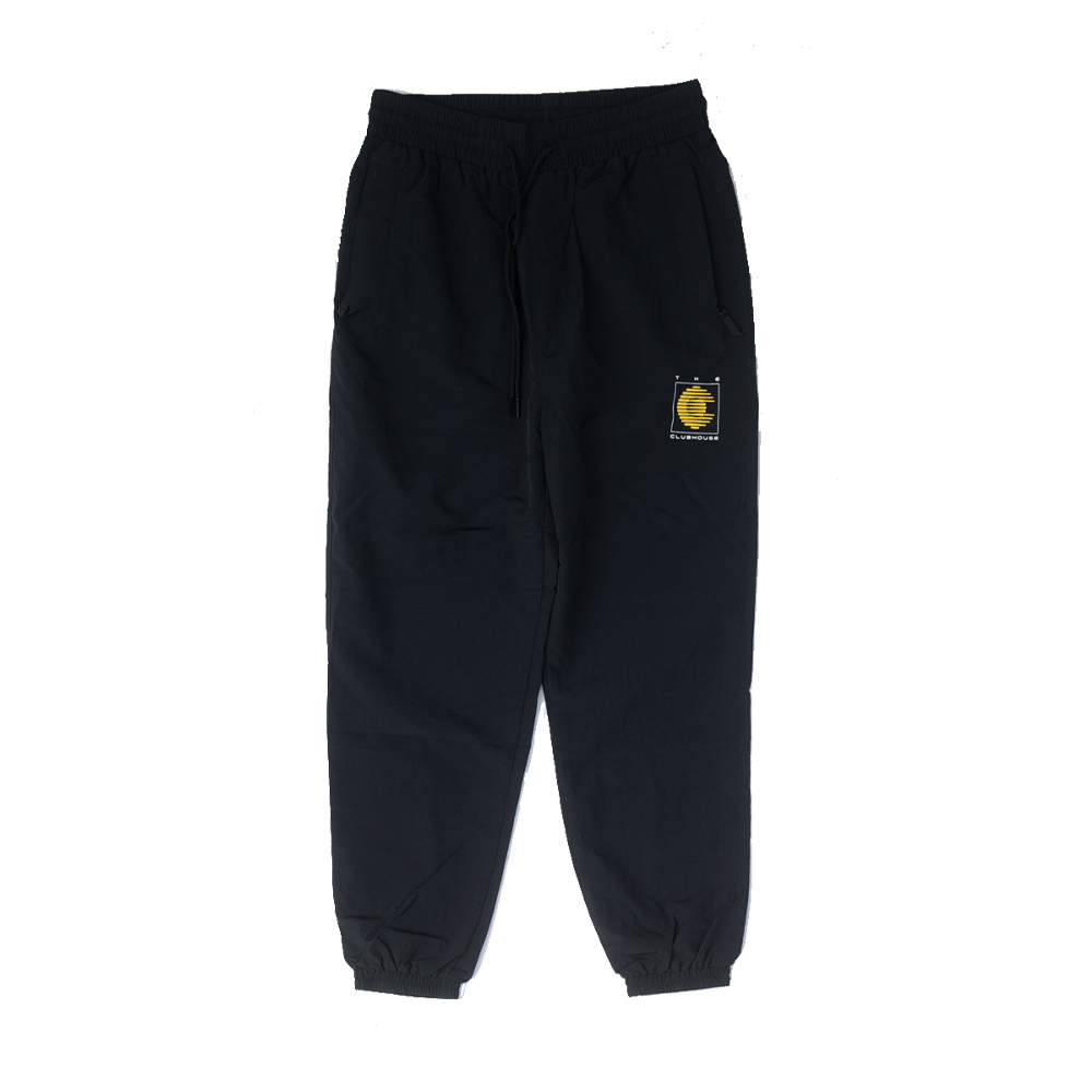 THE CLUBHOUSE '1990' NYLON PANTS (BLACK)