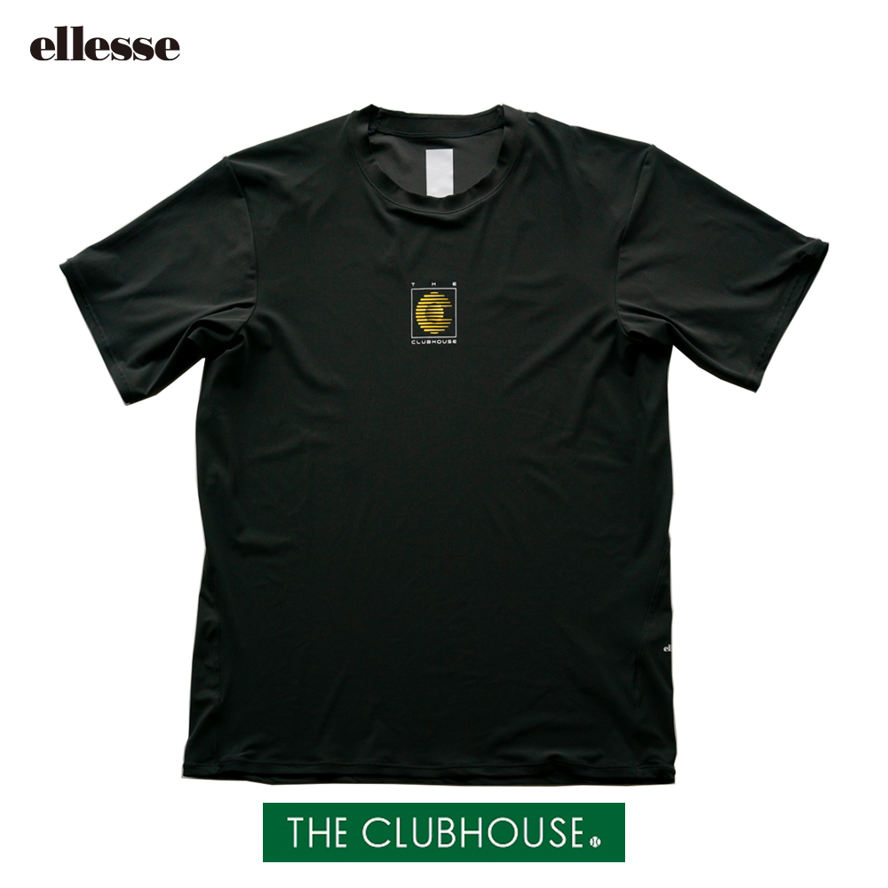 【THE CLUBHOUSE別注】ellesse メンズゲームシャツ（ブラック）