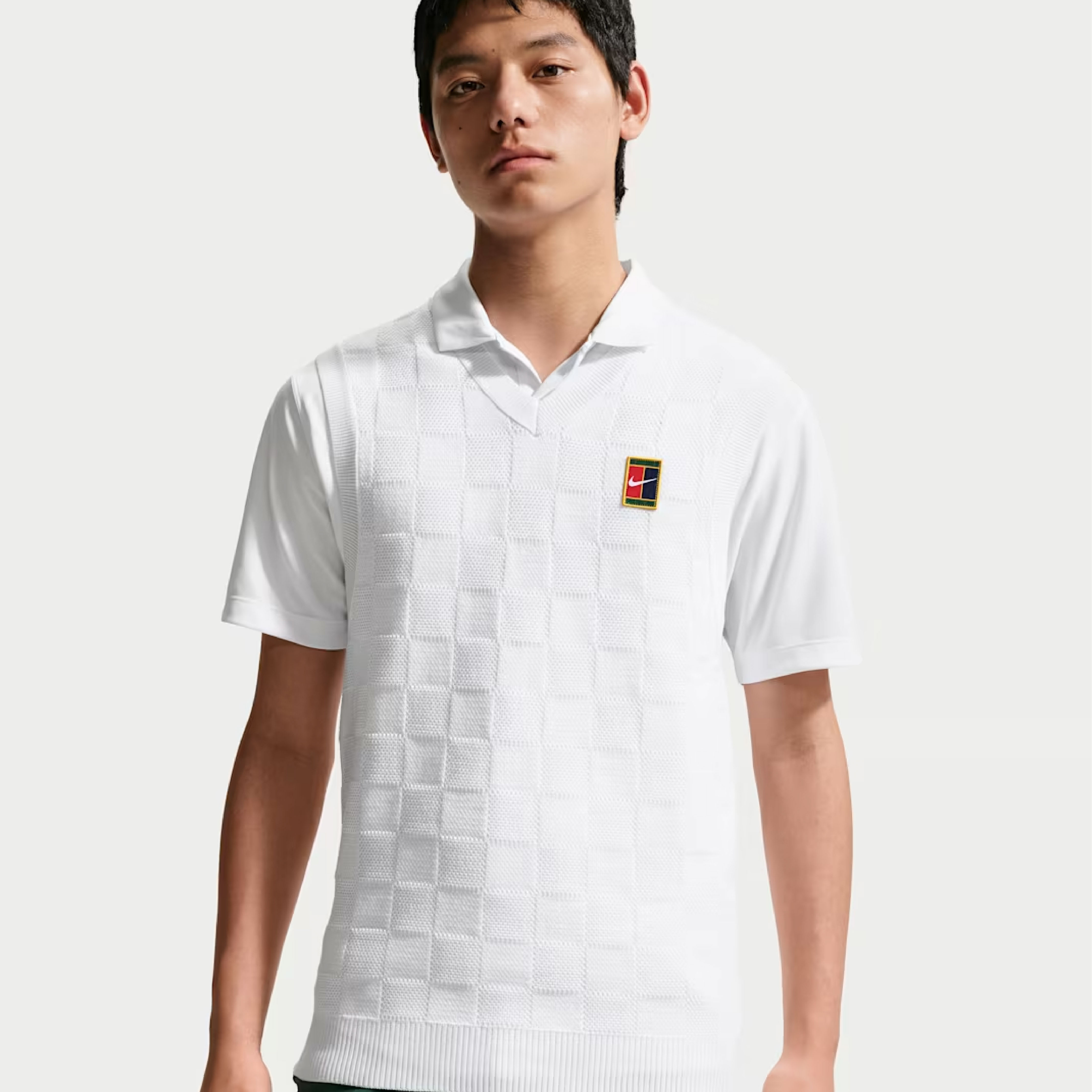 Nike |  NIKE COURT SLAM SWEATER TENNIS VEST (WHITE)