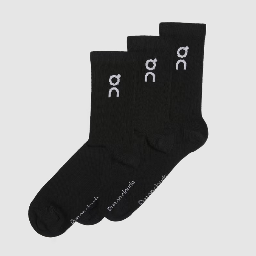 On Logo Sock 3-Pack (Black)