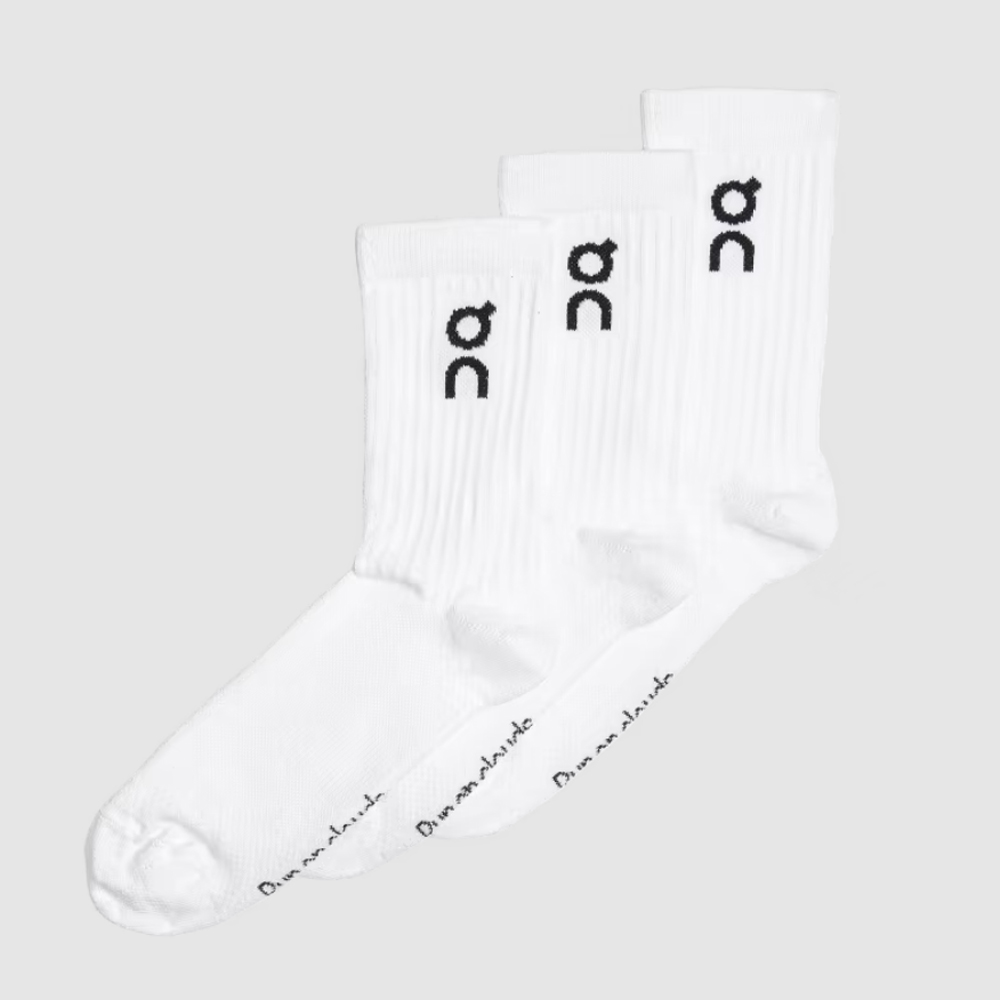 On Logo Sock 3-Pack (White)