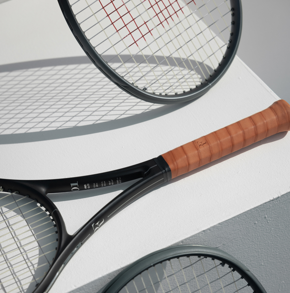 RF 01 racket closeup